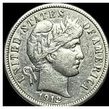 1912-D Silver Barber Dime NEARLY UNCIRCULATED