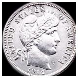1914 Barber Dime CLOSELY UNCIRCULATED