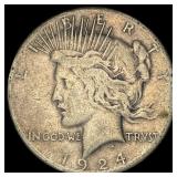 1924 Peace Silver Dollar LIGHTLY CIRCULATED