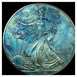 2010 Toned 1oz Silver American Eagle $1  SUPERB G