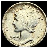 1917-D Mercury Dime CHOICE AU