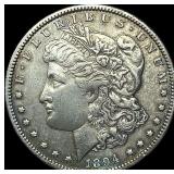 1894-O Silver Morgan Dollar NEARLY UNCIRCULATED