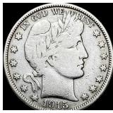 1915-S Barber Half Dollar LIGHTLY CIRCULATED