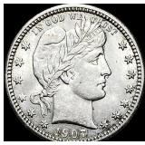 1907 Barber Quarter UNCIRCULATED