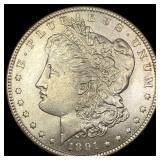 1891-S Silver Morgan Dollar CHOICE AU