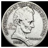 1918 Illinois Half Dollar LIGHTLY CIRCULATED