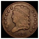 1828 Capped Bust Half Cent NICELY CIRCULATED