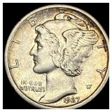 1927-S Mercury Dime CLOSELY UNCIRCULATED