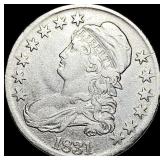 1831 Capped Bust Half Dollar LIGHTLY CIRCULATED
