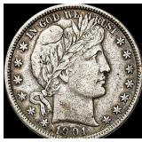 1901 Barber Half Dollar NEARLY UNCIRCULATED