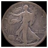 1916 Walking Liberty Half Dollar NICELY CIRCULATED