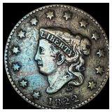 1822 Coronet Head Large Cent LIGHTLY  CIRCULATED