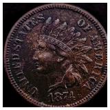1874 Indian Head Cent NEARLY UNCIRCULATED