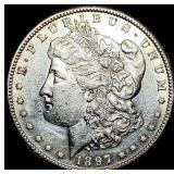1897-S Silver Morgan Dollar CHOICE AU