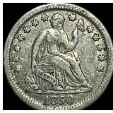 1850 Seated Liberty Half Dime NEARLY UNCIRCULATED