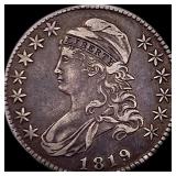 1819 Capped Bust Half Dollar LIGHTLY CIRCULATED