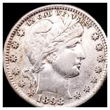 1898 Barber Silver Quarter CLOSELY UNCIRCULATED