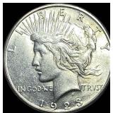 1923-S Silver Peace Dollar CHOICE AU