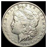 1894-O Silver Morgan Dollar NEARLY UNCIRCULATED