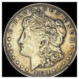 1921 Silver Morgan Dollar NEARLY UNCIRCULATED
