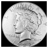 1935-S Silver Peace Dollar CLOSELY  UNCIRCULATED