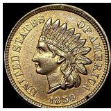 1859 Copper-Nickel Indian Head Cent CHOICE AU
