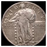 1929-S Silver Standing Liberty Quarter NEARLY UNCI