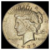 1935 Silver Peace Dollar CLOSELY UNCIRCULATED