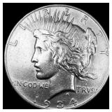 1934-D Silver Peace Dollar CLOSELY  UNCIRCULATED