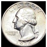 1936-D Silver Washington Quarter UNCIRCULATED