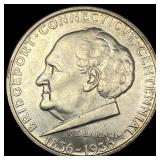 1936 Silver Half Dollar Bridgeport Centennial CHOI