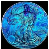 2008 Toned 1oz Silver American Eagle $1  SUPERB G