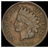 1886 Indian Head Cent NEARLY UNCIRCULATED