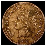 1875 Indian Head Cent CLOSELY UNCIRCULATED