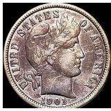 1901-O Barber Dime CLOSELY UNCIRCULATED