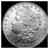 1887-S Silver Morgan Dollar CHOICE AU