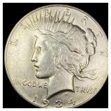 1934-D Peace Silver Dollar CLOSELY  UNCIRCULATED