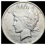 1922-D Silver Peace Dollar NEARLY UNCIRCULATED
