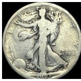 1921 Silver Half Dollar Walking Liberty NICELY CIR