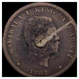 1883 Hawaii 1/4 Dollar NICELY CIRCULATED