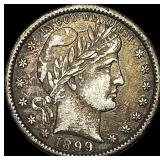 1899-O Silver Barber Quarter NEARLY UNCIRCULATED