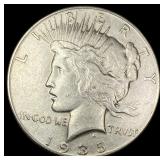 1935 Silver Peace Dollar CHOICE AU
