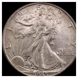 1945 Walking Liberty Half Dollar CHOICE BU