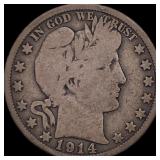 1914 Barber Half Dollar NICELY CIRCULATED