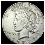 1935-S Silver Peace Dollar CLOSE UNC