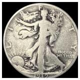 1919 Walking Liberty Half Dollar LIGHTLY  CIRCULA