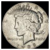 1935 Silver Peace Dollar NEARLY UNCIRCULATED