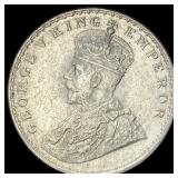 1919 India Silver 1 Rupee UNCIRCULATED