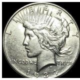 1934-D Silver Peace Dollar CLOSELY UNCIRCULATED