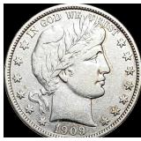 1909 Barber Half Dollar LIGHTLY CIRCULATED